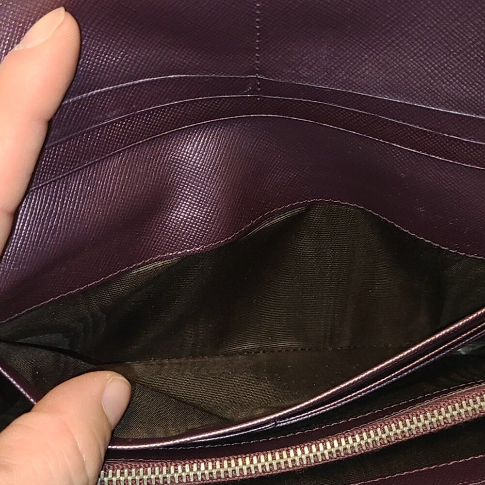 Prada Metalica Purple Long Wallet - Picture 9 of 14